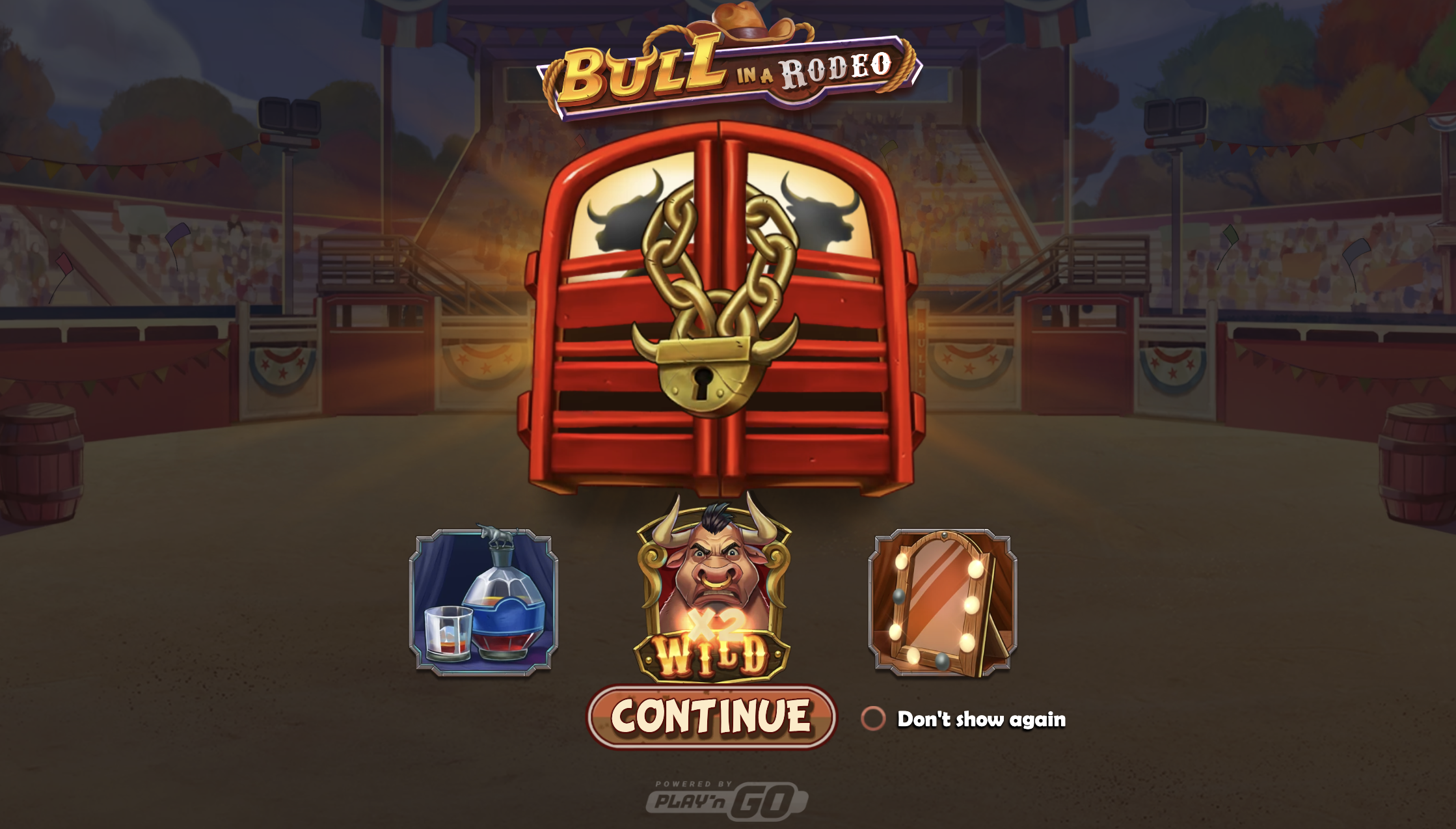 Bull in a Rodeo Game